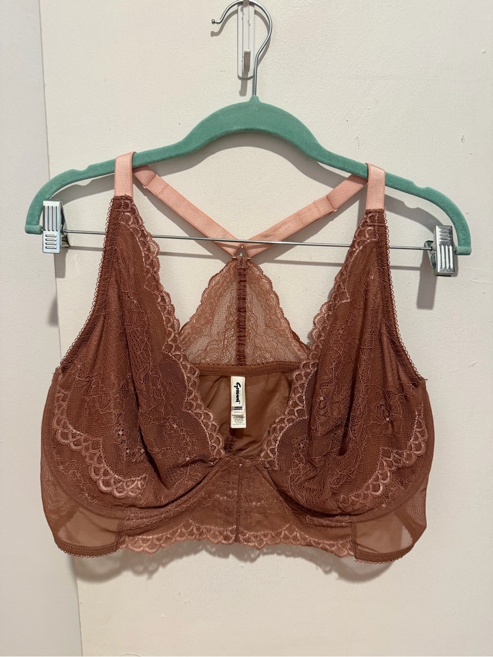 Gossard Lace Longline Bralette in Burnt Rose
